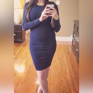 French Connection Navy Midi Dress